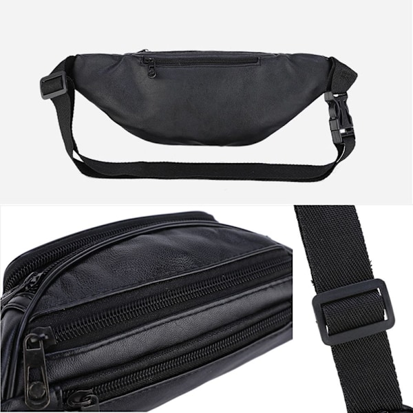 Midjeväska Fanny Pack Bröstväska i Läder