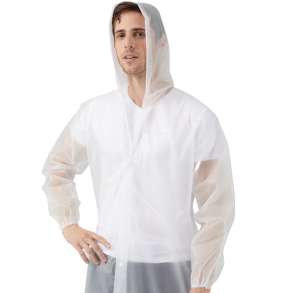 INF Regnkappa med Huva Transparent