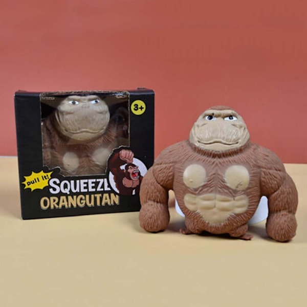 Simulerings Gorilla Abe Strækbar Squishy Antistress Klemme Elastisk Abe Legetøj