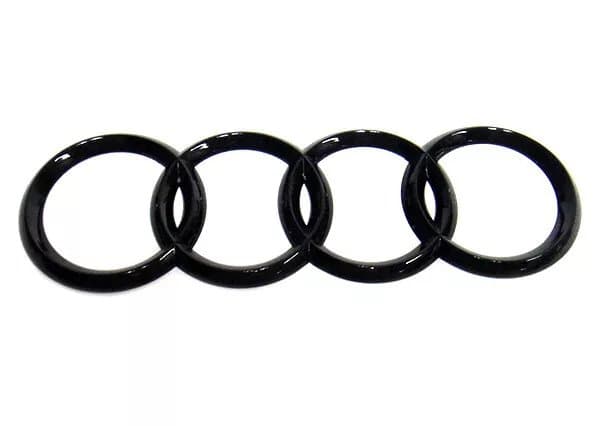 Sort Blank Bagklap Bagagerum Ring Badge Emblem til Audi A3 A4 S4 A5 A6 S 192x62mm-XF33-