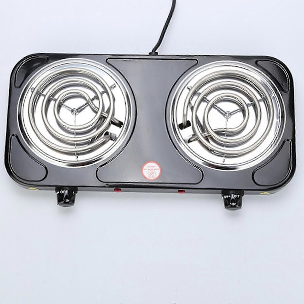Bärbar Elektrisk Kokplatta med Indikatorlampor Praktisk Spis[YJD]-FS3- Double 2000W Black