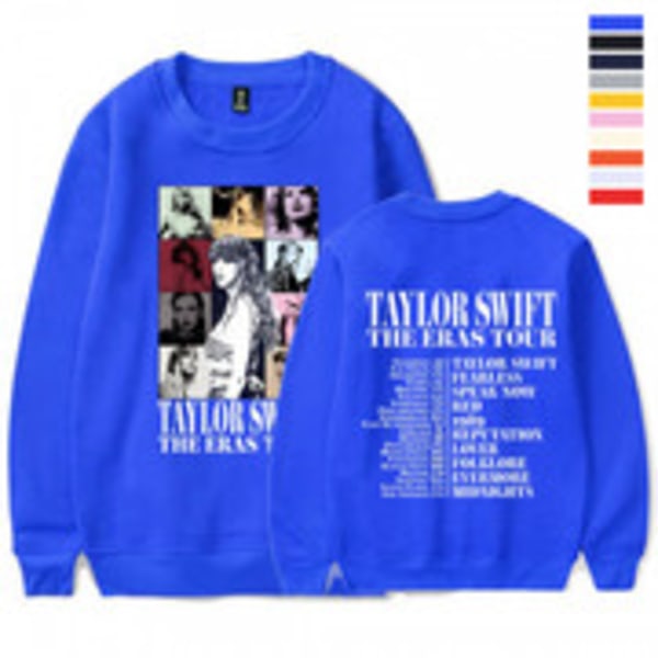 Unisex Vuxen Dam Herr Sweatshirt 1989 Taylor Swifts Crewneck Sweatshirt Pullover Hvit White 2XL