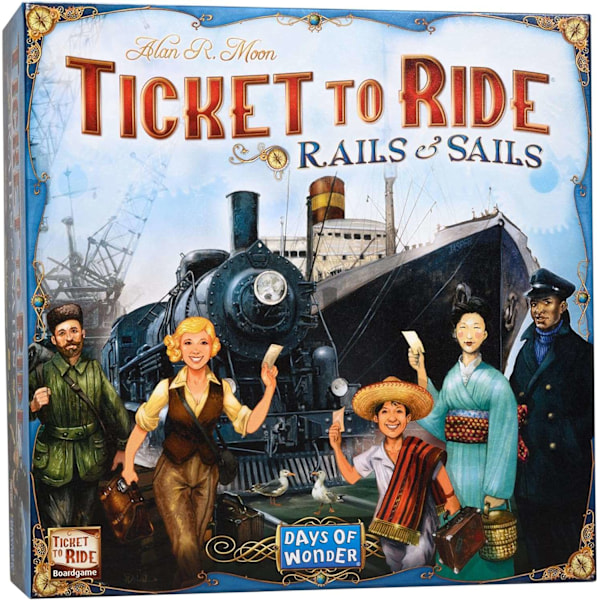 Ticket to Ride: Rails & Sails - Brettspill av Days of Wonder | 2-5 spillere-Xin