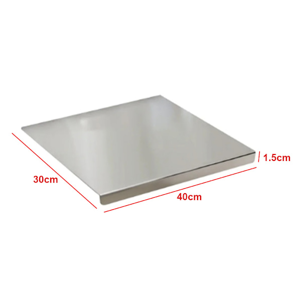 1 pc - Large Stainless Steel Cutting Board for Home, Multifunctional Baking Board, Kitchen Board-FS-