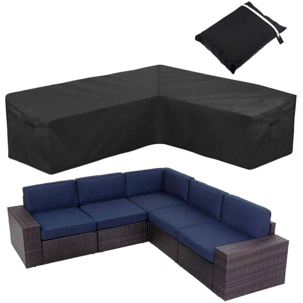 Vanntett beskyttende trekk for hjørnesofa utendørs M (270 x 270 x 90cm)