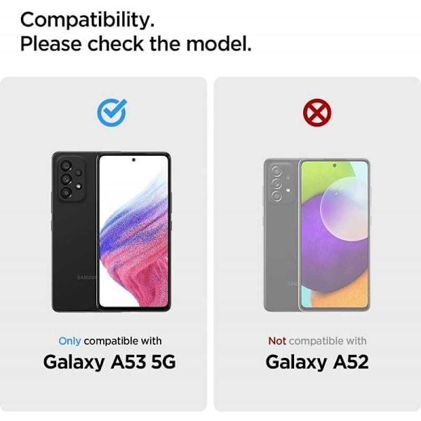 Samsung A53 5G Støtsikkert Deksel med Ringholder CamShield Grön