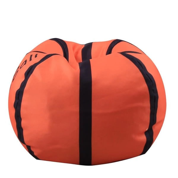 Oppbevaringssekk Bean Bag Stol 18 tommer Beanbag Trekk med glidelås for barn plysjleker Spill Basketball