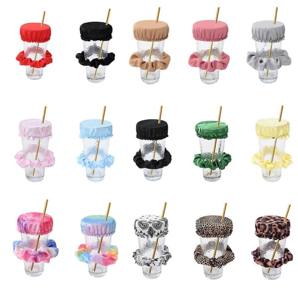 Drikkeovertræk Scrunchie - Den genanvendelige scrunchie, der forhindrer spikning af drikkevarer, set på Shark Tank Hot