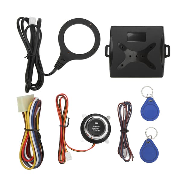 Bil Push-to-Start tenningssett Smart Engine Start Stop Knapp Keyless Go System Universal for 12V-kjøretøy-X42- 0.4