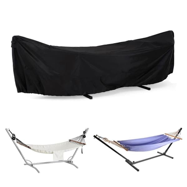 Vandtæt hængekøje- og stativovertræk, udendørs beskyttelse med fastgørelsesspænder, stropper og elastiksnor