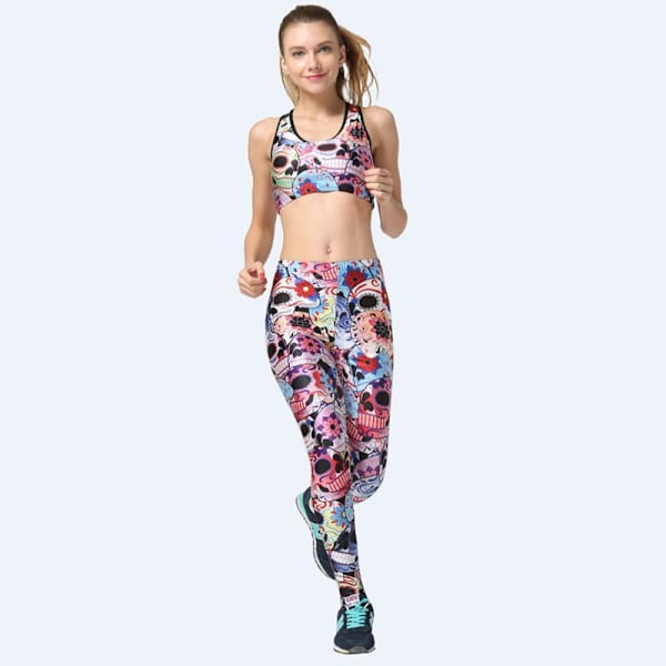 Mønstrede Treningsleggings MultiColor MultiColor s