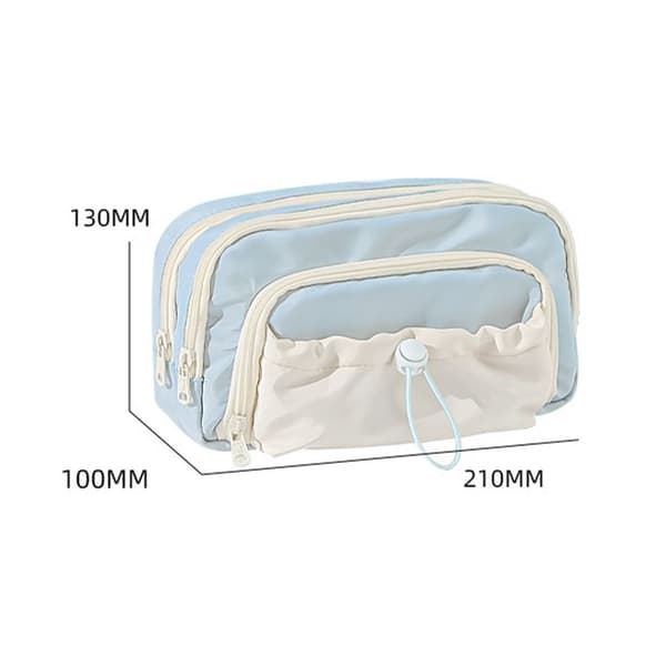 Five-layer large capacity pencil case, multi-functional pen holder, cute pen storage bag