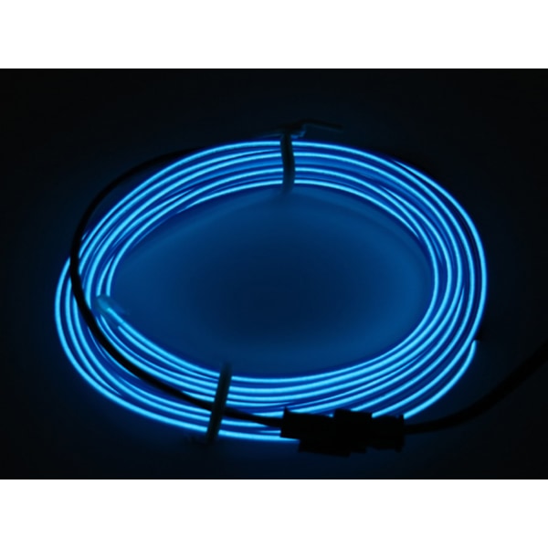Glowstrip 500cm Blå gir en behagelig glødende effekt styling som neon / EL-wir 65 Blå / Blue