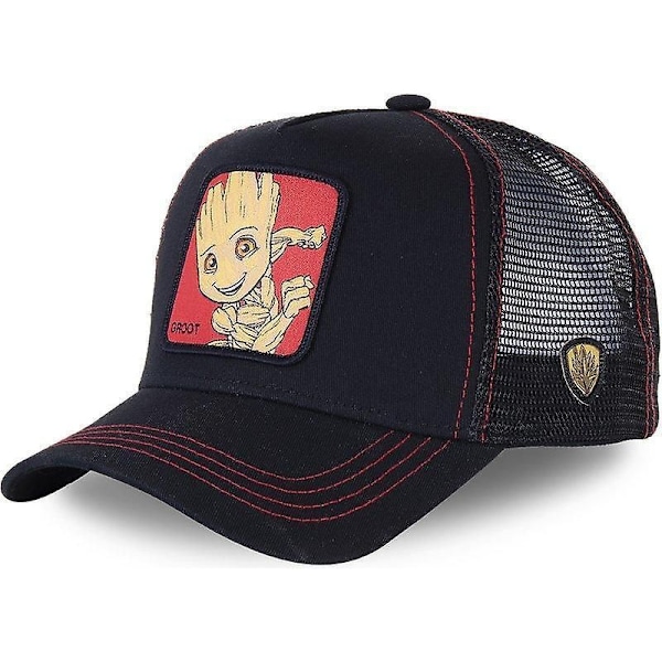 Mickey Snapback Bomulds Baseball Kasket & Far Mesh / Trucker Hat-FS2- GROOT BLACK