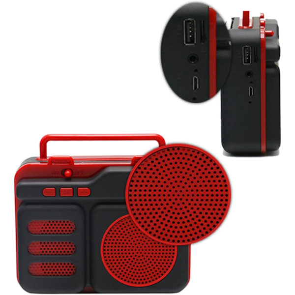 Monitoimiradio, ulkokäyttöön soveltuva monitoiminen retro-radio