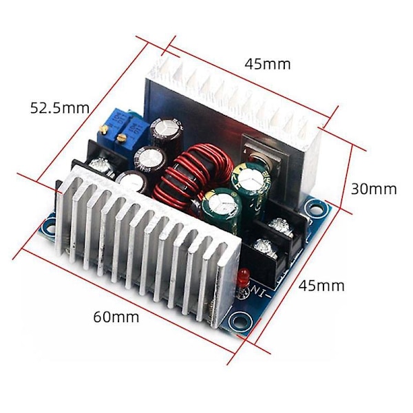 300W 20A DC-DC Säädettävä Muunninmoduuli Vakiovirta-Jännitteen Säädin Virtalähteen Ohjain