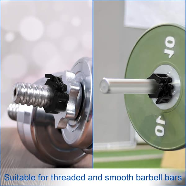 4 pcs Dumbbell Locks, 25mm, Dumbbell Locks, Barbell Clips, Ski Collars, Dumbbell Clips, Quick Release for Barbells, Dumbbell Locks-FS-