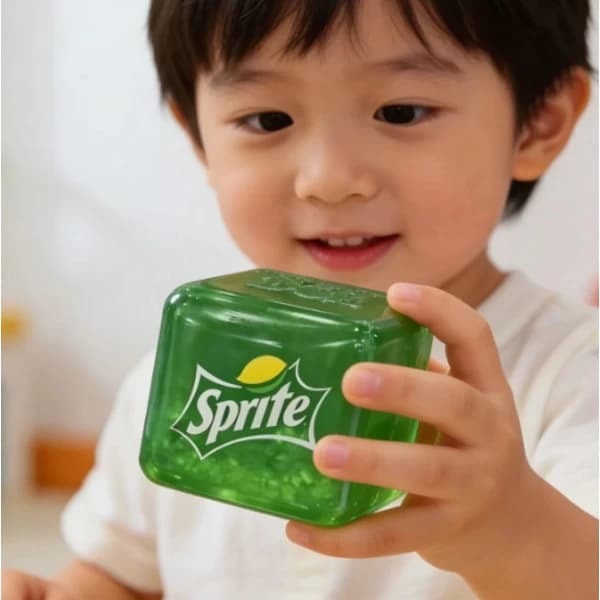 Ny trykaflastningsklemme Schyling Needoh Nice Cube Sensorisk fingerspidslegetøj (Sprite)
