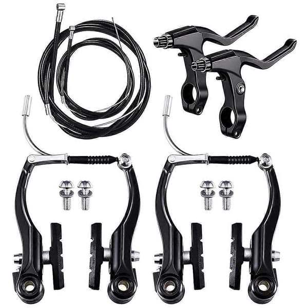 Complete mountain bike set, V-brake + outer cable + handlebar + front and rear bicycle brake accessories-FS-