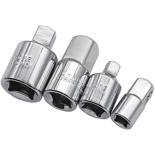 4 st / Set Drivadapter Hylsreduceringsled, 1/4 \"3/8\" 1/2 \"