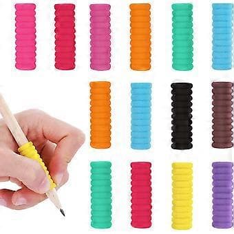 50 pcs Foam Pen Grips Handwriting Pen Grips Random Colors