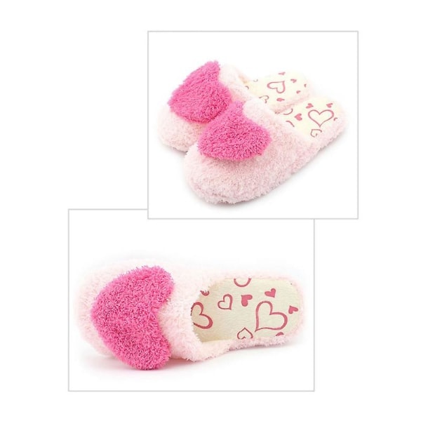 Love Heart Bomuldssko Indendørs Varme Hjemmesko Efterår Vinter Sl