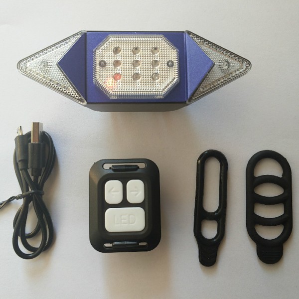 (Sort) Cykelbaglygte Blinklys Blinker B