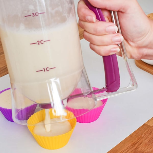 Dispenser för våffelsmet Pannkakssmet Sked Pannkaksblandningssked Kaksmetsdispenser