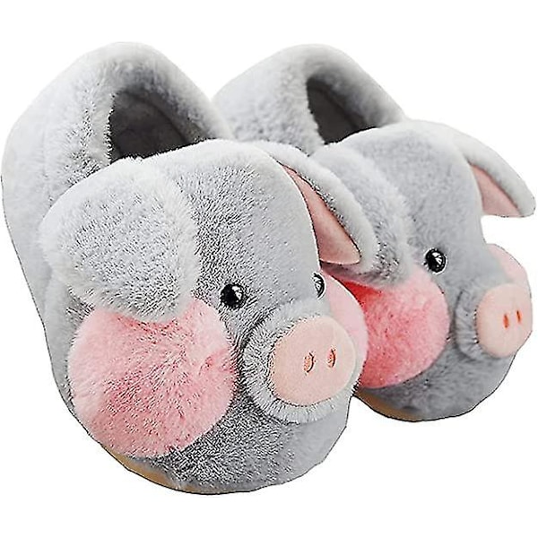 Fluffy Slippers for Adults Pigs-FS1- 36-37