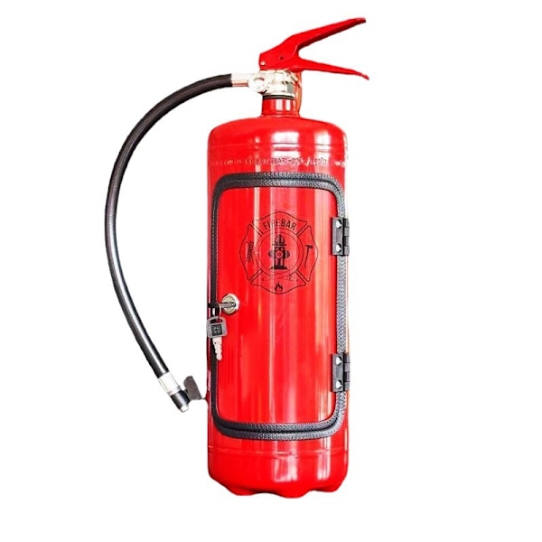 Brandslukker Minibar Vinkøler Gave til mænd sort-X45- red