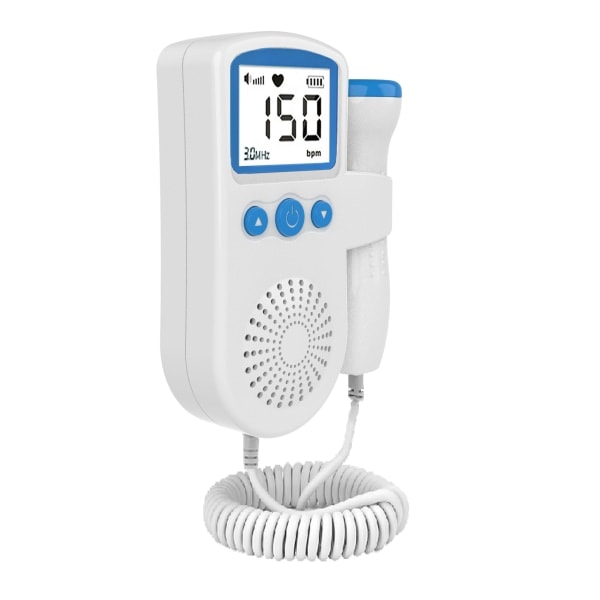 Blå Hem Fosterdoppler, Baby Hjärtljud Doppler Fickmonitor