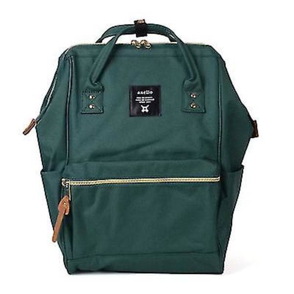 Anello Märkes Ryggsäck för Kvinnor Stor Kapacitet Oxford Vattentät Skolväska Anti-Stöld Laptopväska Man & Kvinna Reseryggsäck (FMY) gr-FS2- green 14 inches