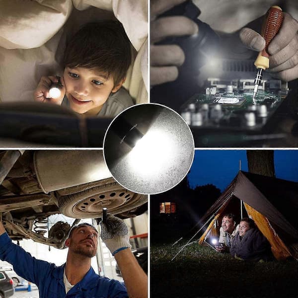 2 KPL P13.5S DC6V-24V LED Päivityslamput Valkoinen Maglite Cell Taskulamppu 6500K 3W