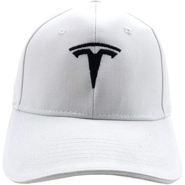 Tesla Car Logo Baseball Cap Broderad Strukturerad Bomullspappahatt för Män W