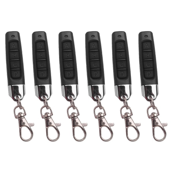 6x 433mhz Remote Control Garage Door Opener Remote Control Duplicator Cloning Code Car K -FS-