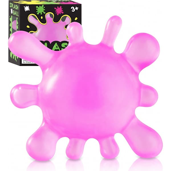 NeeDoh Kids Squeeze Ball, Splat Stick Squishy Legetøj, Squeeze Splash Legetøj, Lindrer angst, Ice Soft Squeeze Cube Maltose Bolde Purple