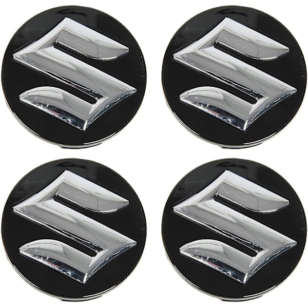 4 st 54mm Bilnavkapslar för Suzuki Swift SX4 S-cross Ignis Vitara Solio Bandit Swace, Rostfria Fälgkapslar Trim