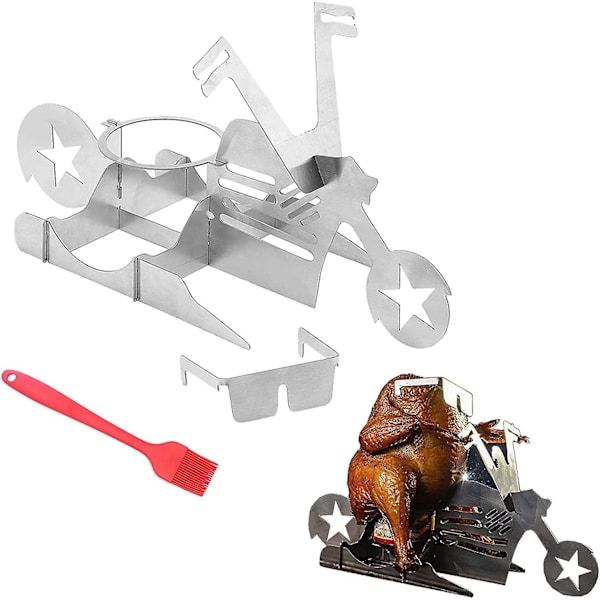 Motorcykel Ölburks Kycklinggrillhållare Bärbar för Utomhusgrill Motorcycle