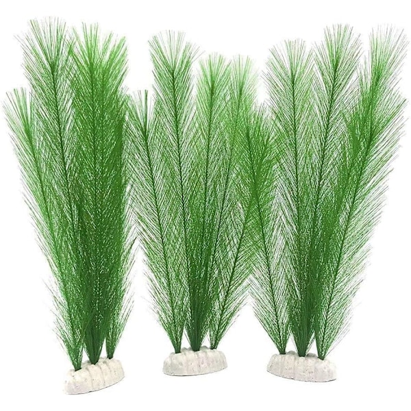 3-pak Akvarium Dekorative Vandplanter - Landskabsplejeartikler