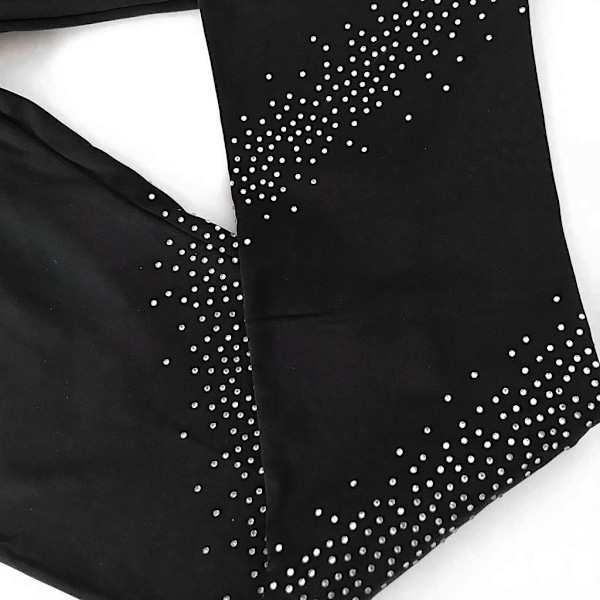 1/2/3/5 Skøjte Tights Krystal Glitrende Bukser Konståkning Stjerne 155cm Star 155cm 1 Pc