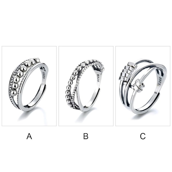 Ångestring 925 Sterling Silver C C-FS1- C C
