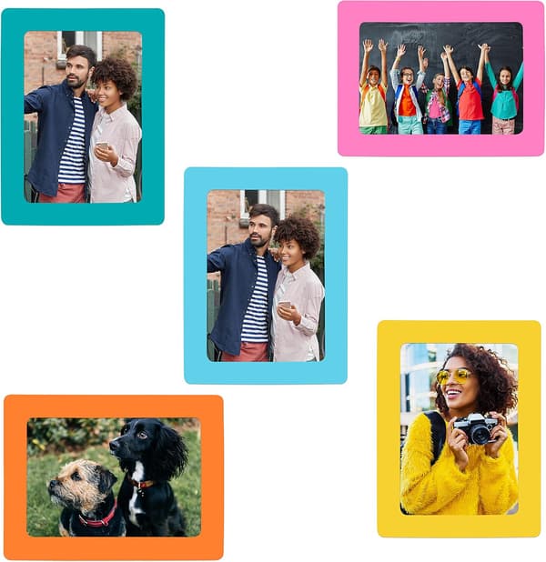 Magnetiska Bildramar (15-pack, Stora) - 6x4 Tum - Fotomagneter för Kylskåp/Magnetiska Bildramar för Kylskåpsbilder, Stora