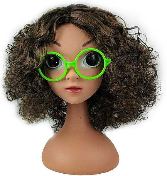 Pigen Mirabelle paryk og briller pige Encanto prinsesse rollespil H-FS-