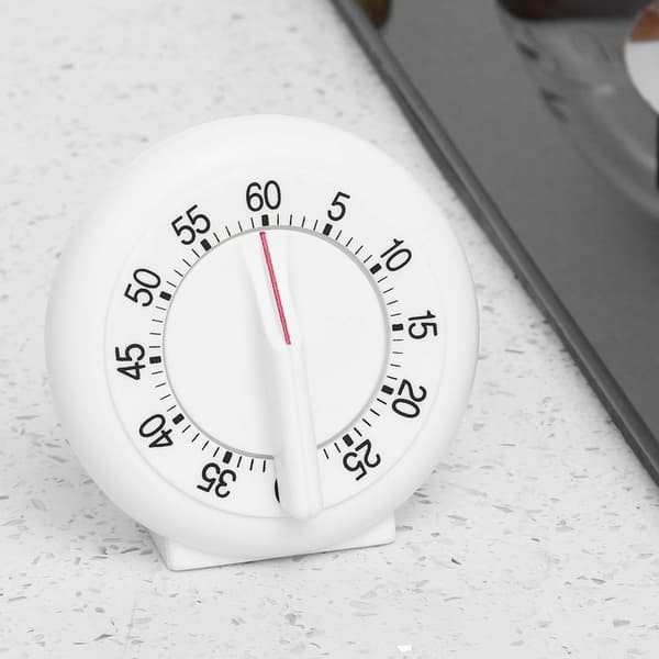 60 minutter rund form timer kjøkken mekanisk teller alarm-FS-