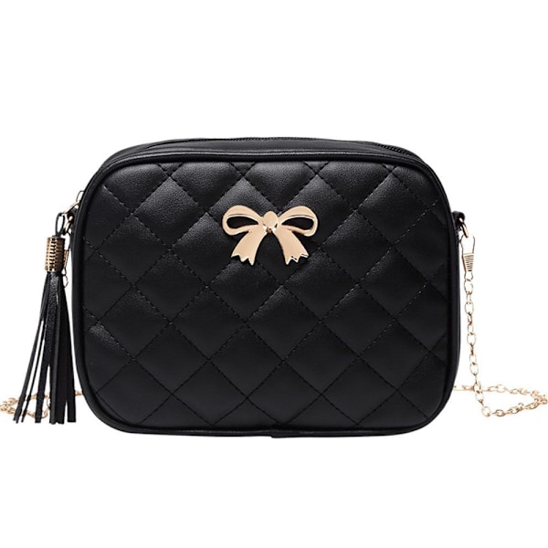 Liten Messenger-väska för dam Crossbody-väskor-FS1- Style3 Black
