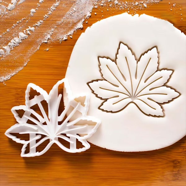 4 st Cookie Embosser Formar Keksform Agave Ivy