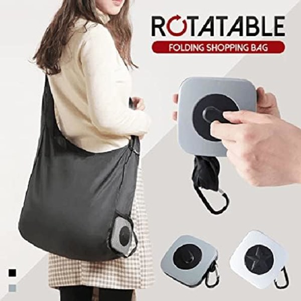 Roterende handlepose, sammenleggbar bærbar handlepose, mat