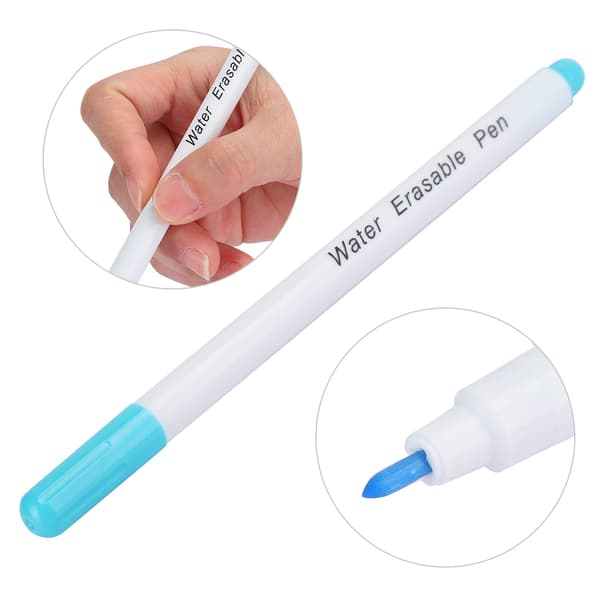 10 pcs DIY Water Soluble Erasable Pen Fabric Marker Tailor Tool Accessories Single Head Blue-FS-