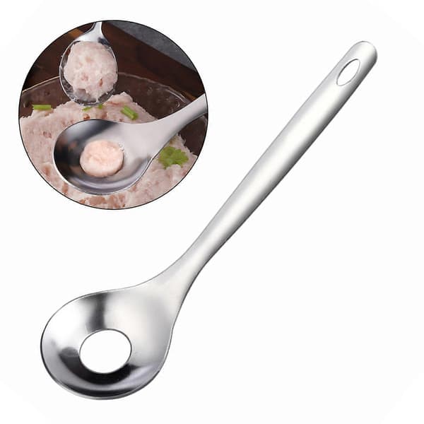 2/3 pcs Stainless Steel Meatball Spoon, Cactus Peeler for Home Kitchen, Easy to Clean, Dishwasher Safe, Efficient Manual Peeling Gadget with Handle