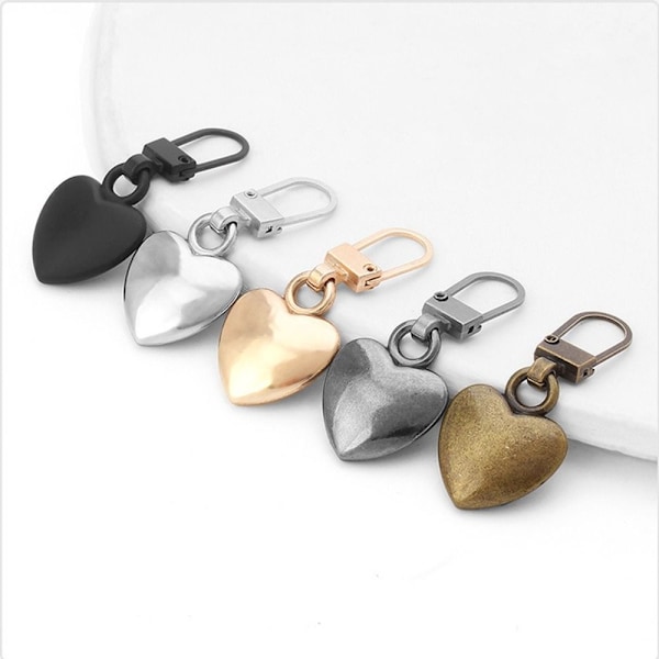 5 stk Metal Lynlås Hoved Lynlås SILVER Silver